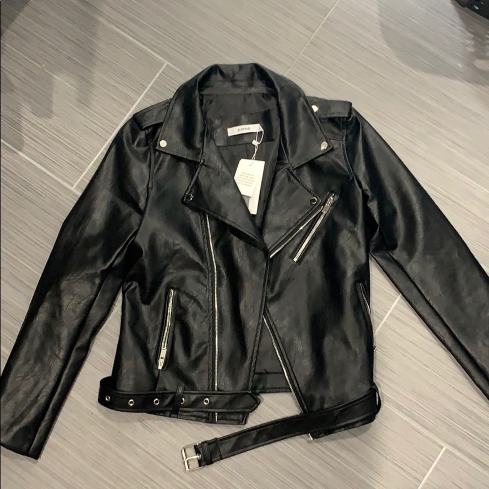 NWT Vegan Leather Jacket